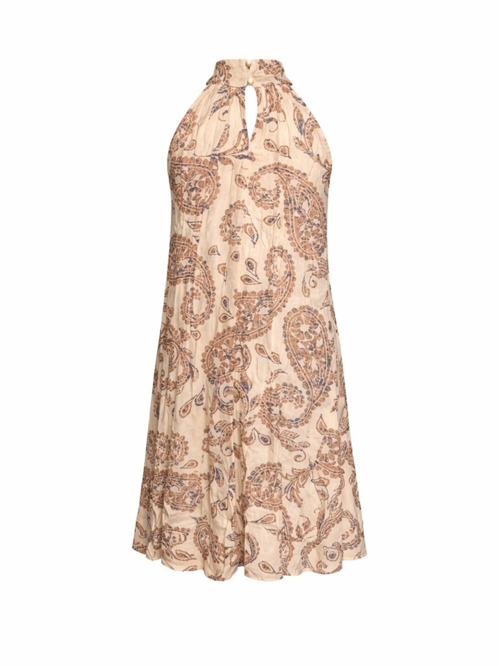 Cato Beige Paisley Halter Maxi Dress - Picture 2 of 3